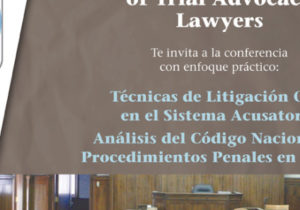 Boletos para el Multinational College of Trial Advocacy Lawyers.