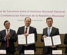 A favor de la democracia participativa:  INE- COPARMEX