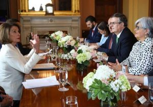 Ebrard se reunió con Nancy Pelosi