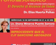 Improcedente que CJF sancione a abogados