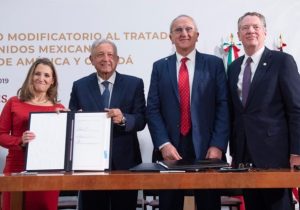 Un paso más para ratificar el T-MEC, firman el protocolo Modificatorio