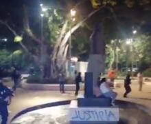 Dispersan a tiros en Cancún protesta contra feminicidio